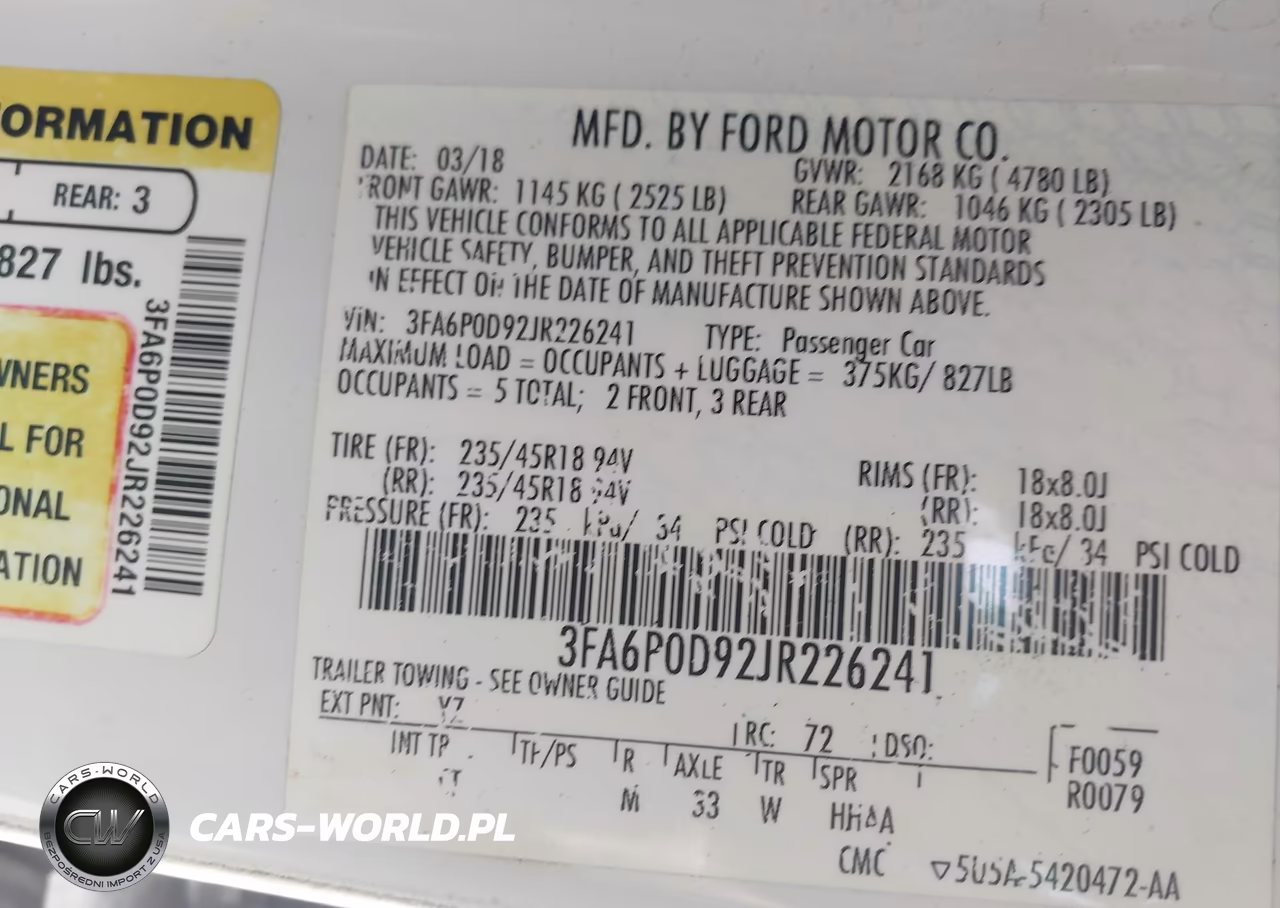 2018 Ford Fusion Titanium VIN:3FA6P0D92JR226241 - 9