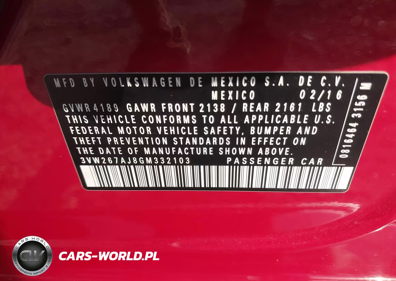 2016 Volkswagen Jetta 1.4T S VIN:3VW267AJ8GM332103 - 9