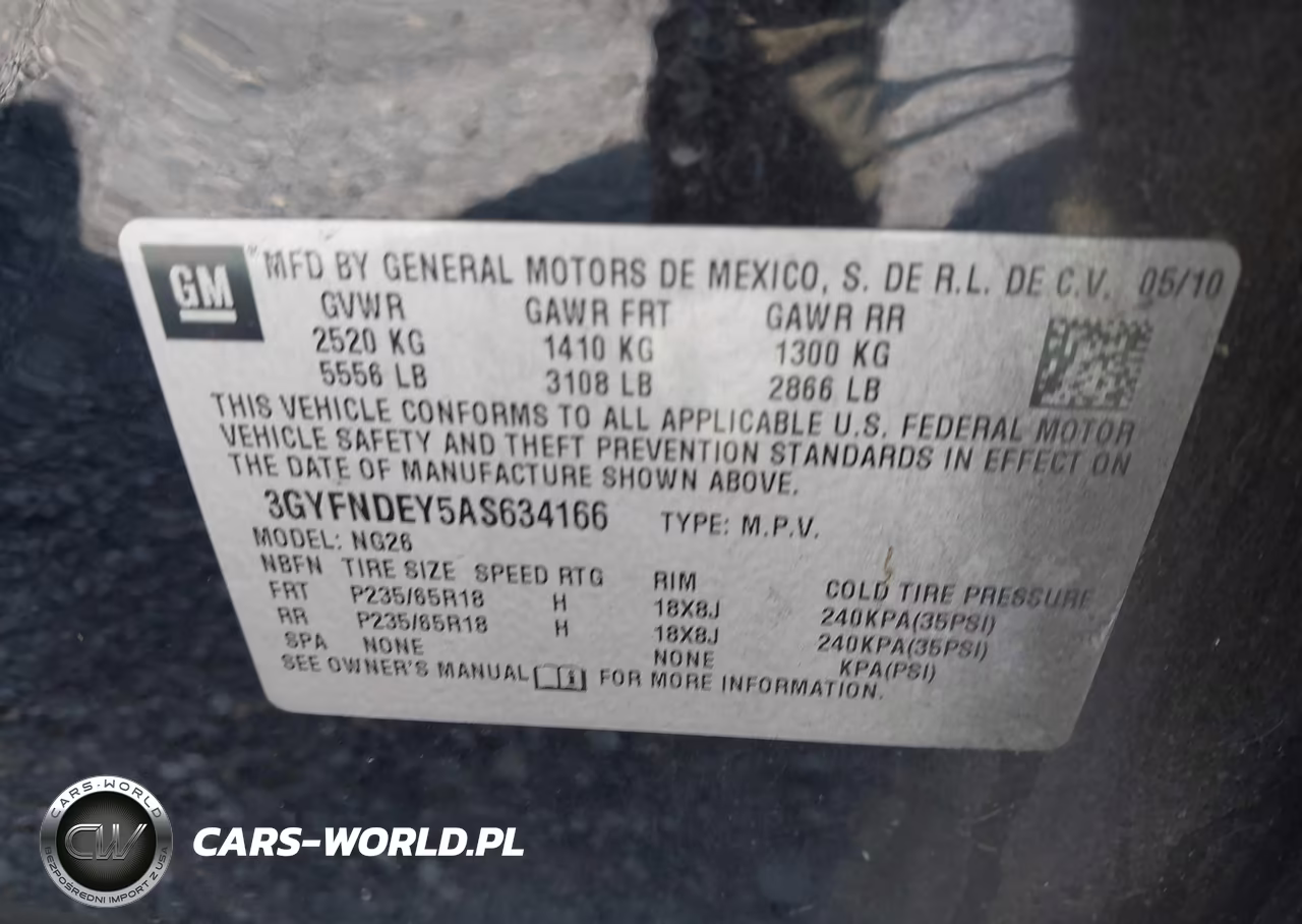 2010 Cadillac Srx Luxury Collection VIN:3GYFNDEY5AS634166 - 9
