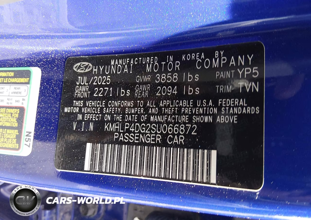 2025 Hyundai Elantra Limited VIN:KMHLP4DG2SU066872 - 9