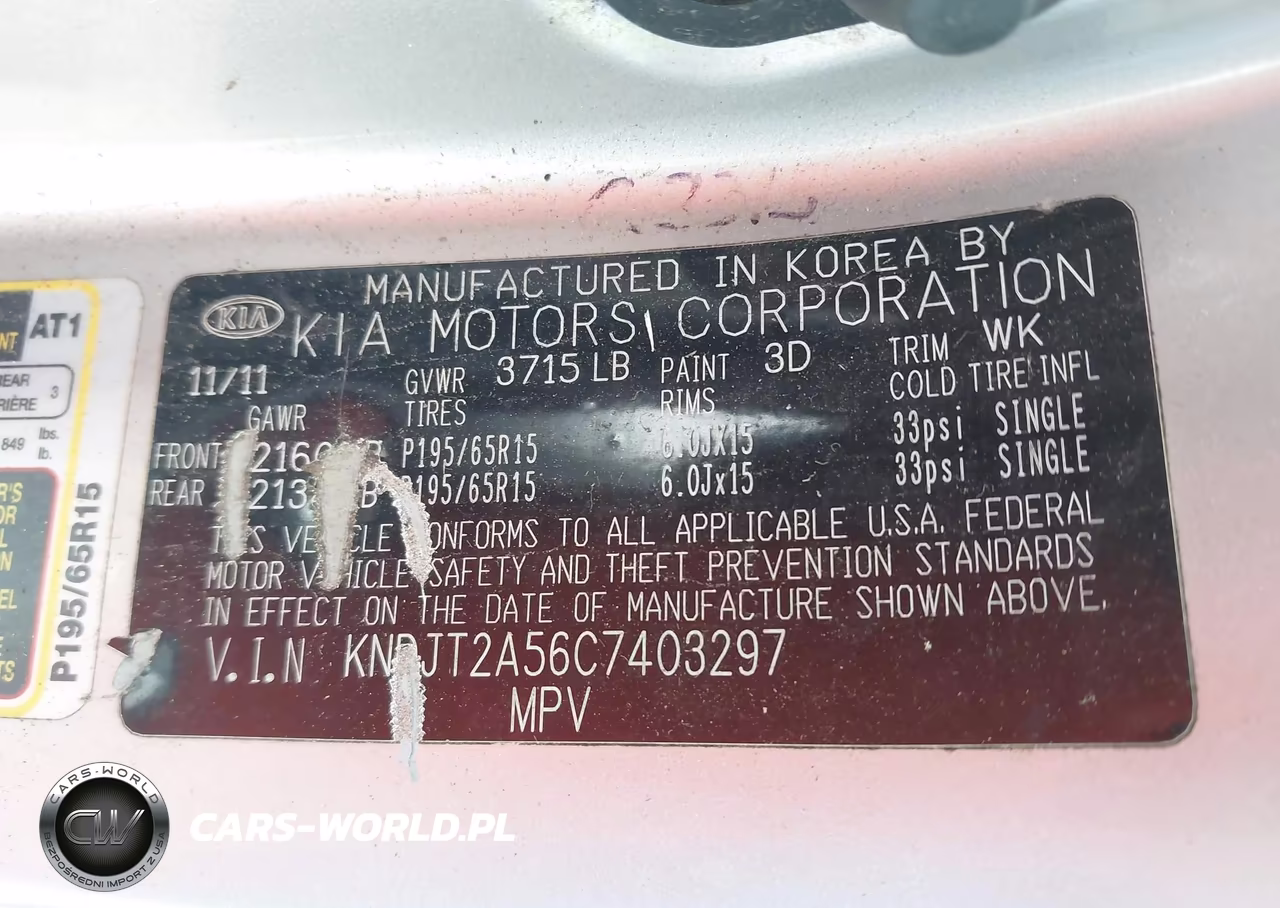 2012 Kia Soul VIN:KNDJT2A56C7403297 - 9