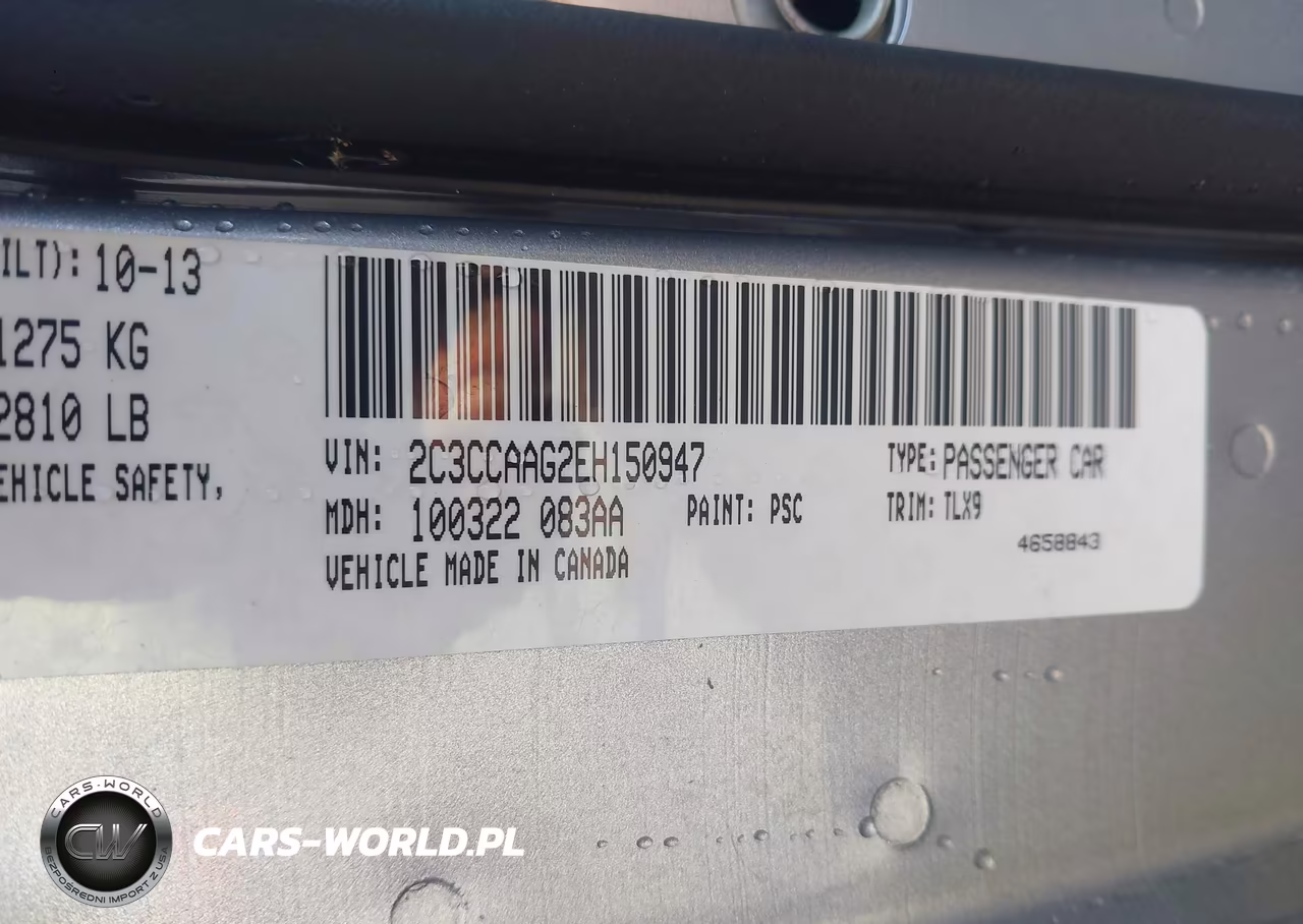 2014 Chrysler 300 VIN:2C3CCAAG2EH150947 - 9