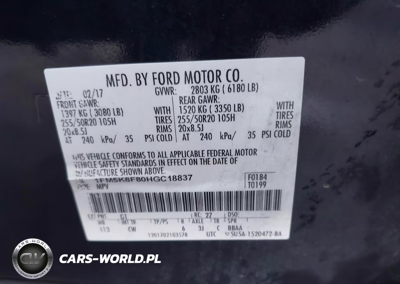 2017 Ford Explorer Limited VIN:1FM5K8F80HGC18837 - 9