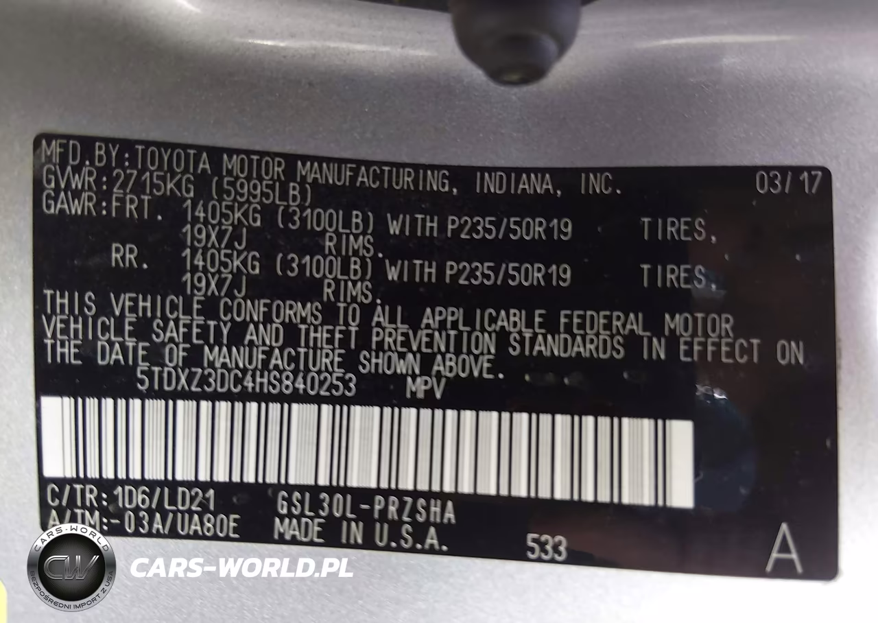 2017 Toyota Sienna Se 8 Passenger VIN:5TDXZ3DC4HS840253 - 9