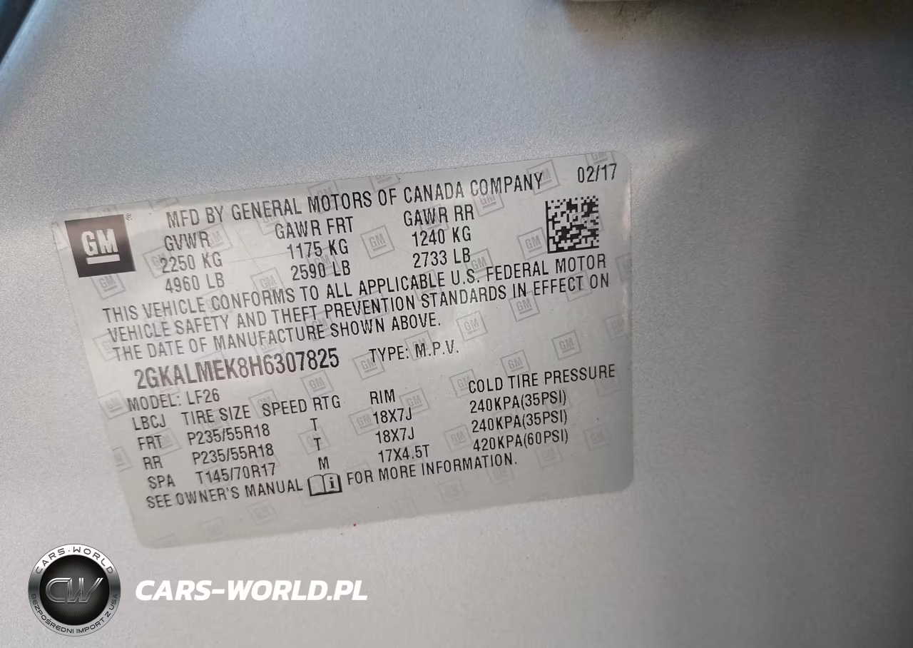 2017 GMC Terrain Sle-1 VIN:2GKALMEK8H6307825 - 9