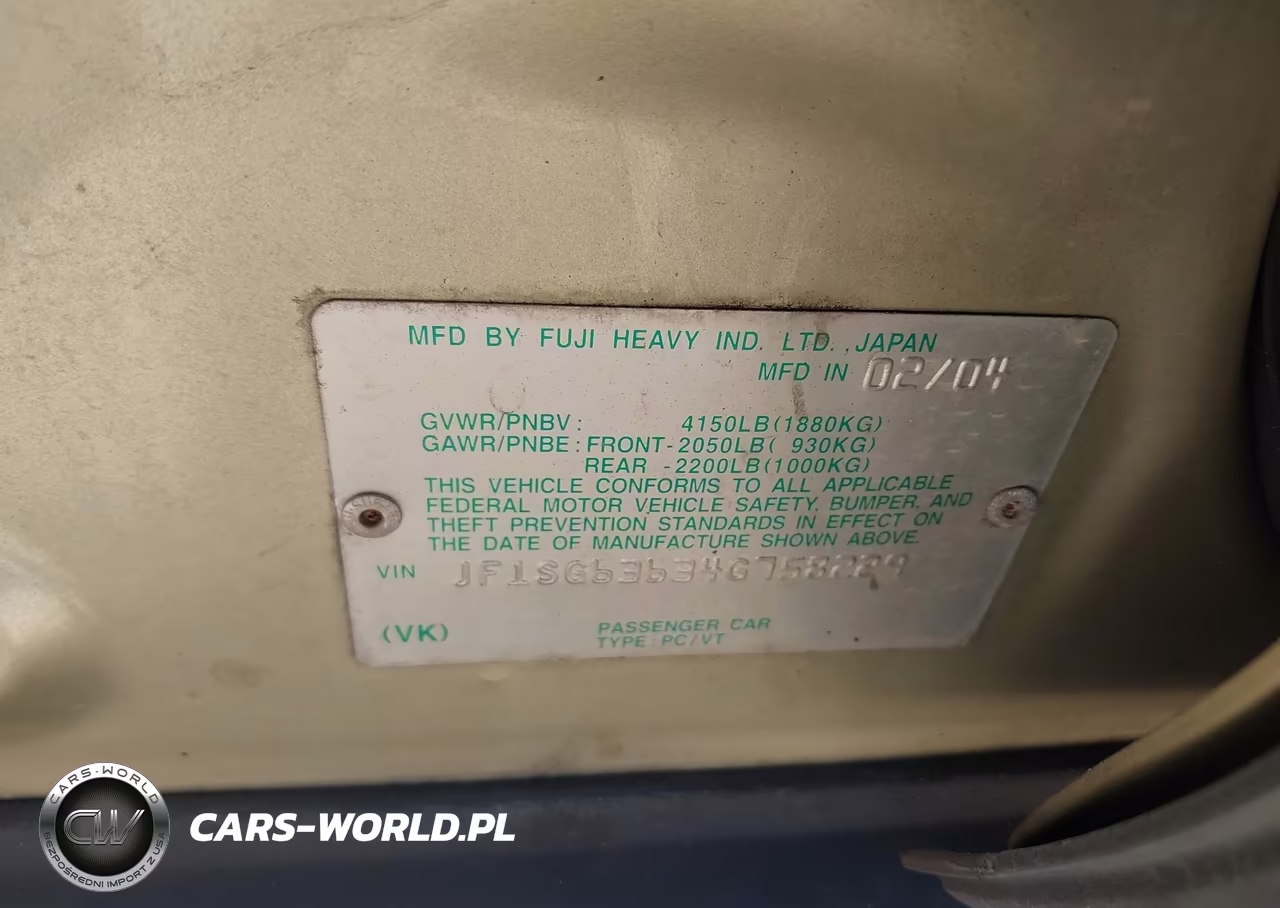 2004 Subaru Forester 2.5X VIN:JF1SG63634G758229 - 9