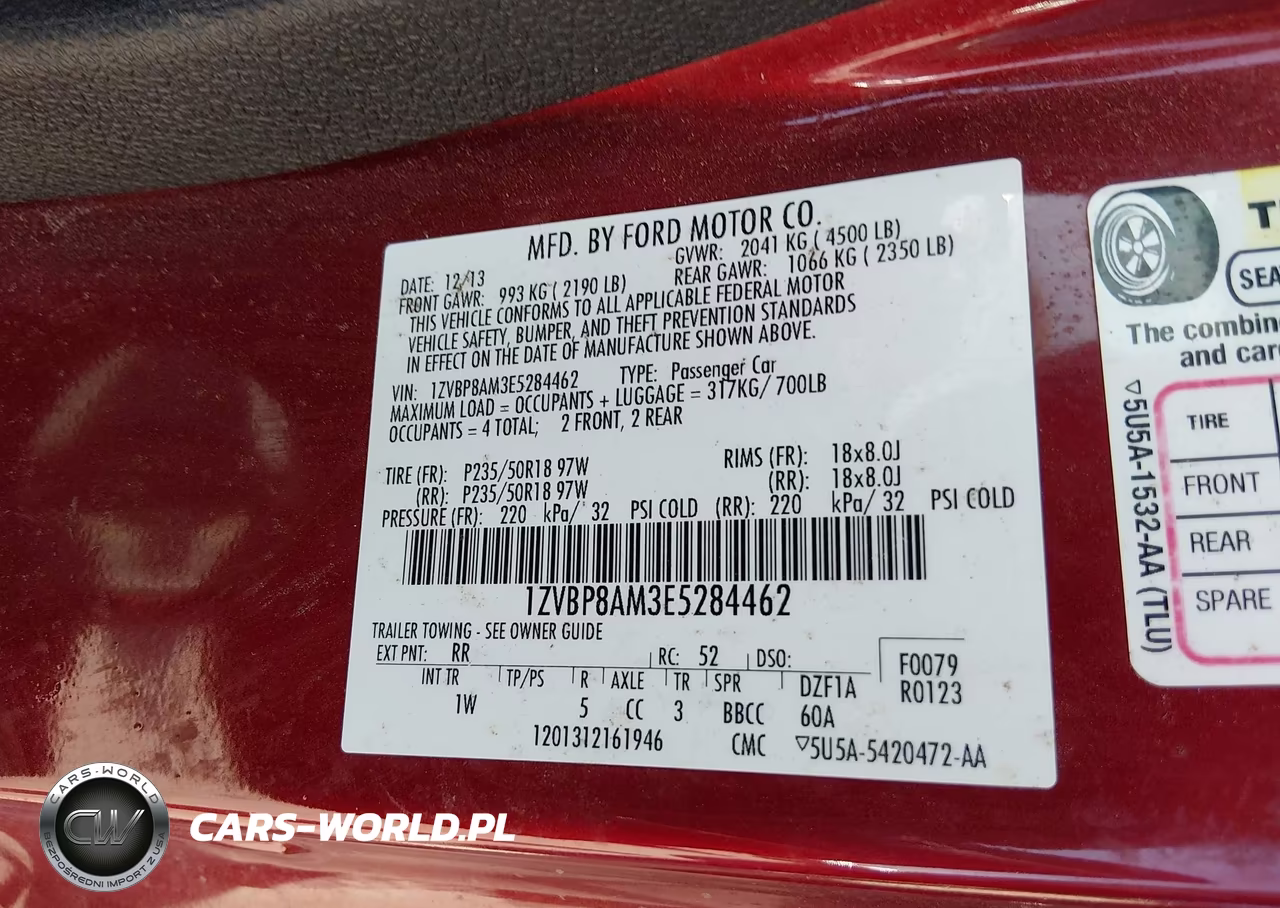 2014 Ford Mustang VIN:1ZVBP8AM3E5284462 - 9