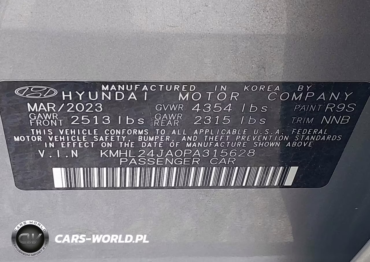 2023 Hyundai Sonata Se VIN:KMHL24JA0PA315628 - 9