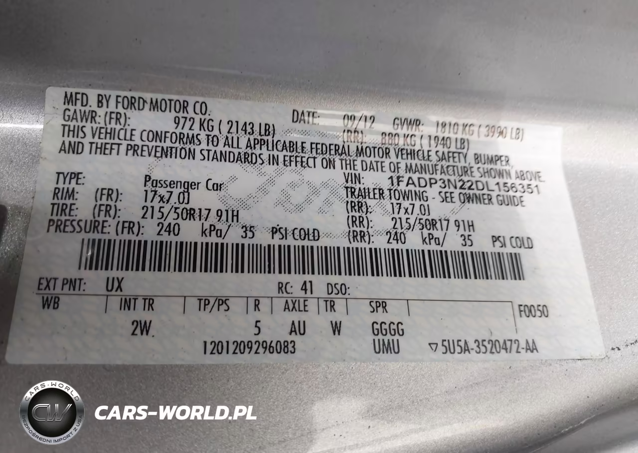 2013 Ford Focus Titanium VIN:1FADP3N22DL156351 - 9