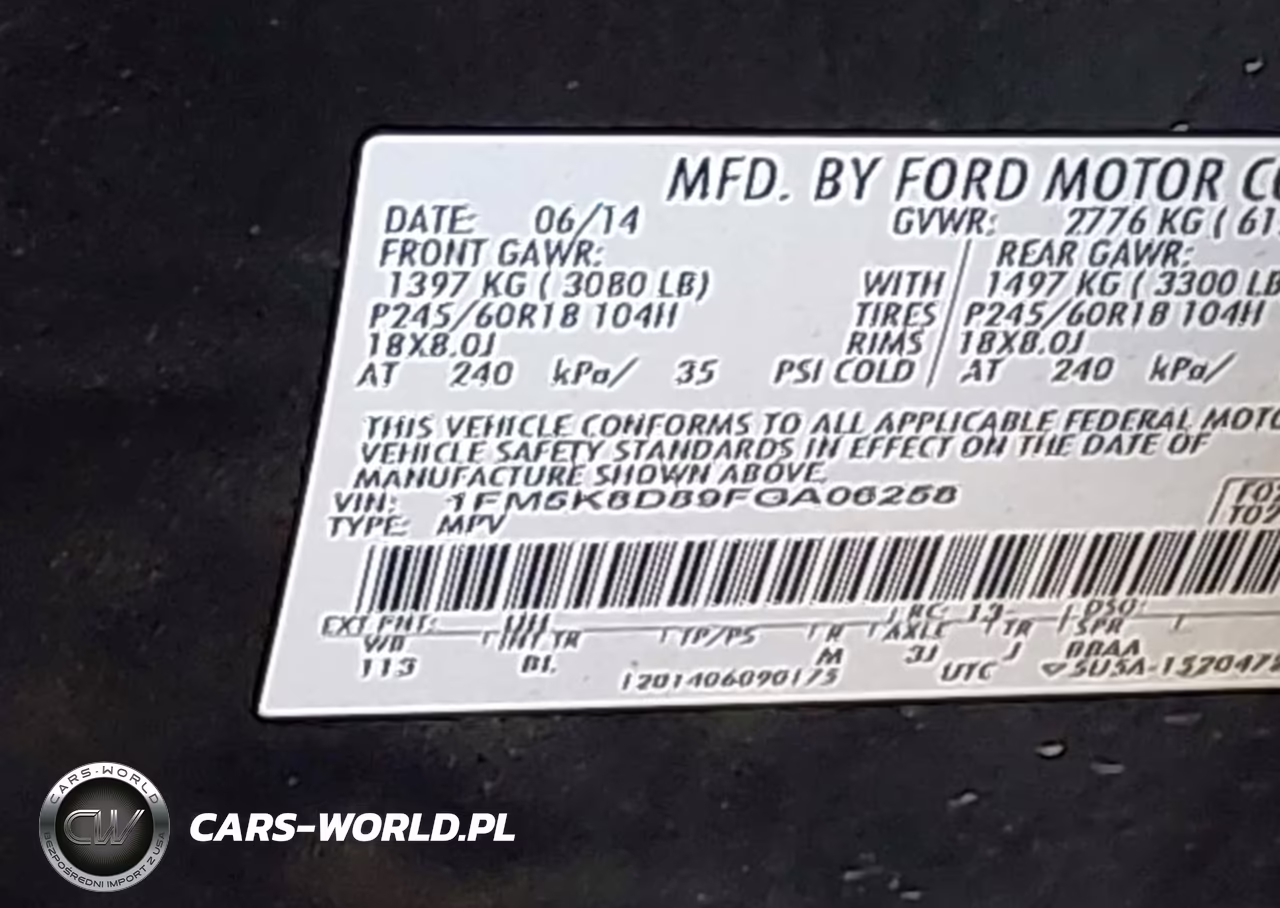 2015 Ford Explorer Xlt VIN:1FM5K8D89FGA06258 - 9