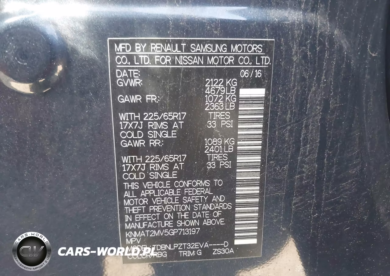 2016 Nissan Rogue S VIN:KNMAT2MV5GP713197 - 9