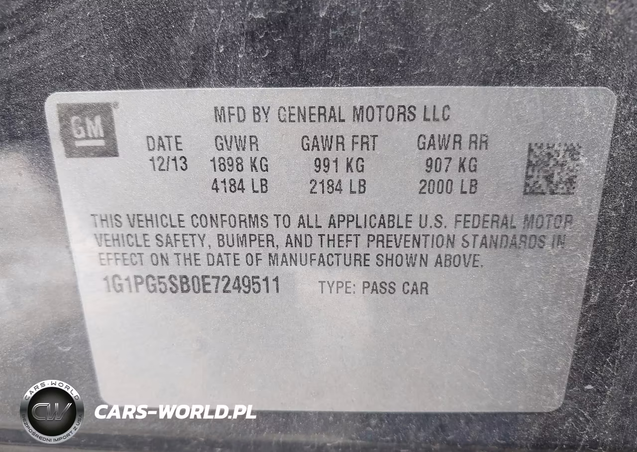 2014 Chevrolet Cruze Ltz VIN:1G1PG5SB0E7249511 - 9