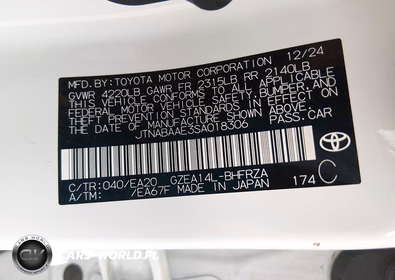 2025 Toyota Gr Corolla Premium VIN:JTNABAAE3SA018306 - 9
