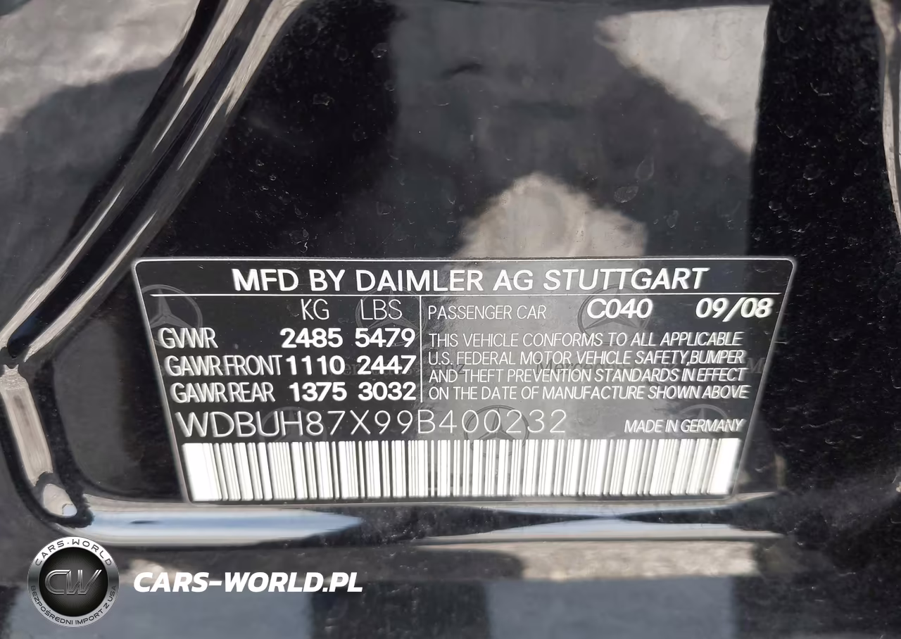 2009 Mercedes-Benz E 350 4Matic VIN:WDBUH87X99B400232 - 9