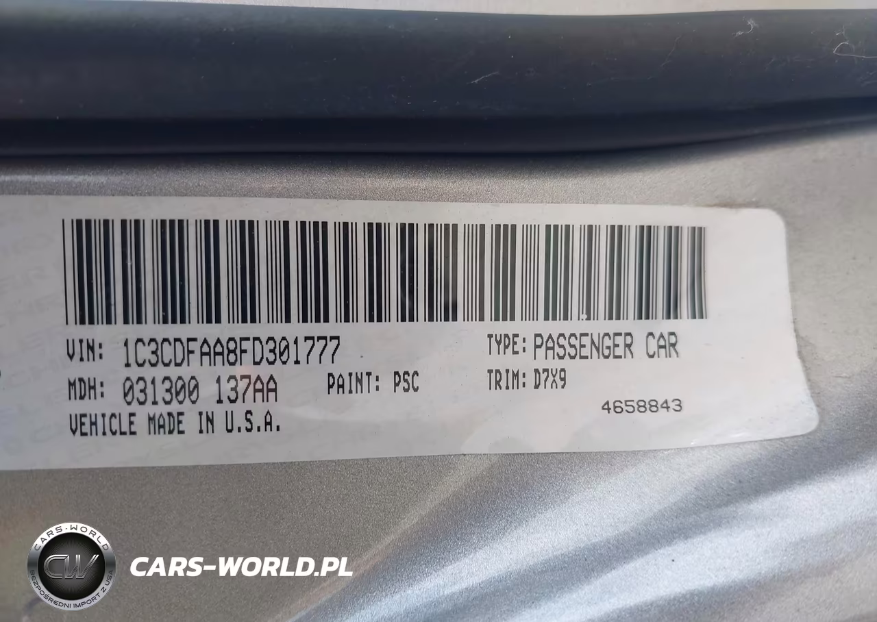2015 Dodge Dart Se VIN:1C3CDFAA8FD301777 - 9