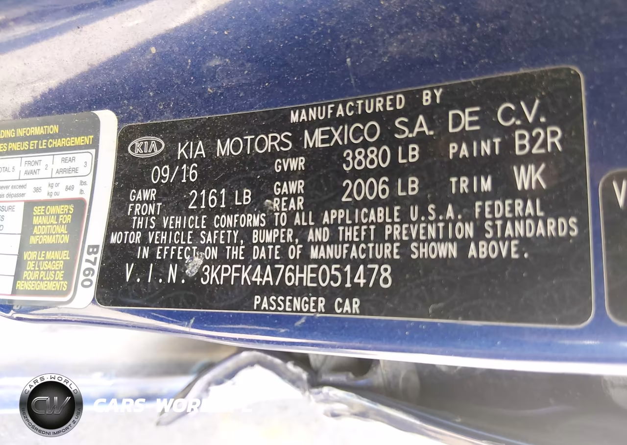 2017 Kia Forte Lx VIN:3KPFK4A76HE051478 - 9