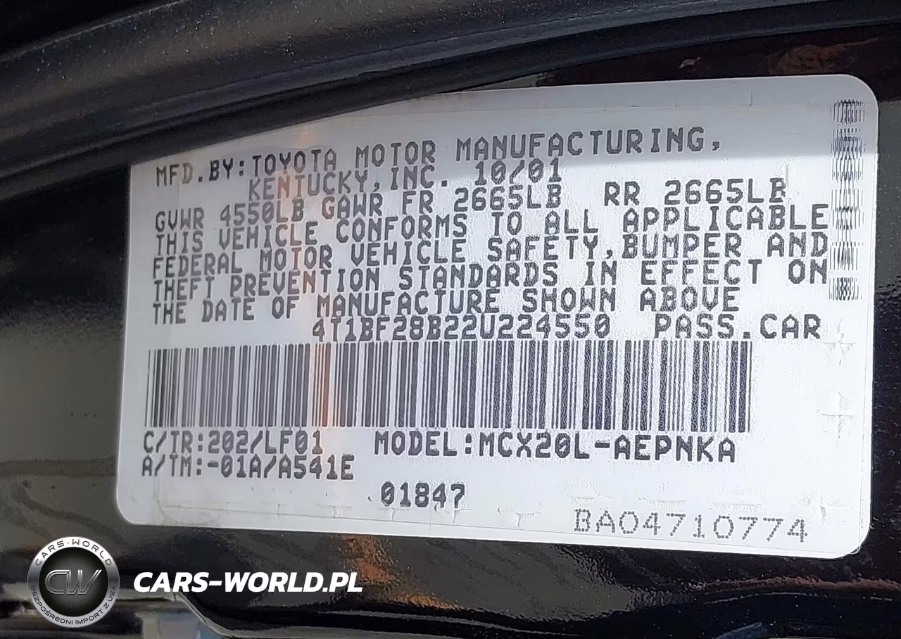 2002 Toyota Avalon Xl VIN:4T1BF28B22U224550 - 9