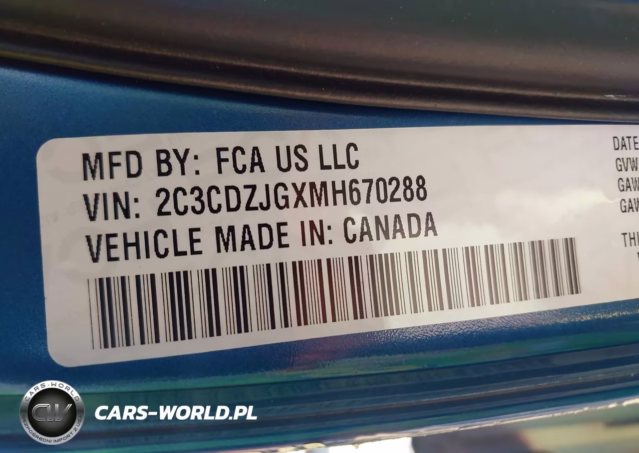 2021 Dodge Challenger Gt VIN:2C3CDZJGXMH670288 - 9