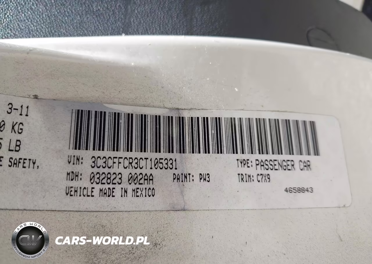 2012 Fiat 500 Lounge VIN:3C3CFFCR3CT105331 - 9