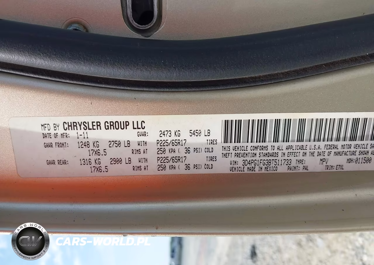 2011 Dodge Journey Mainstreet VIN:3D4PG1FG3BT511733 - 9