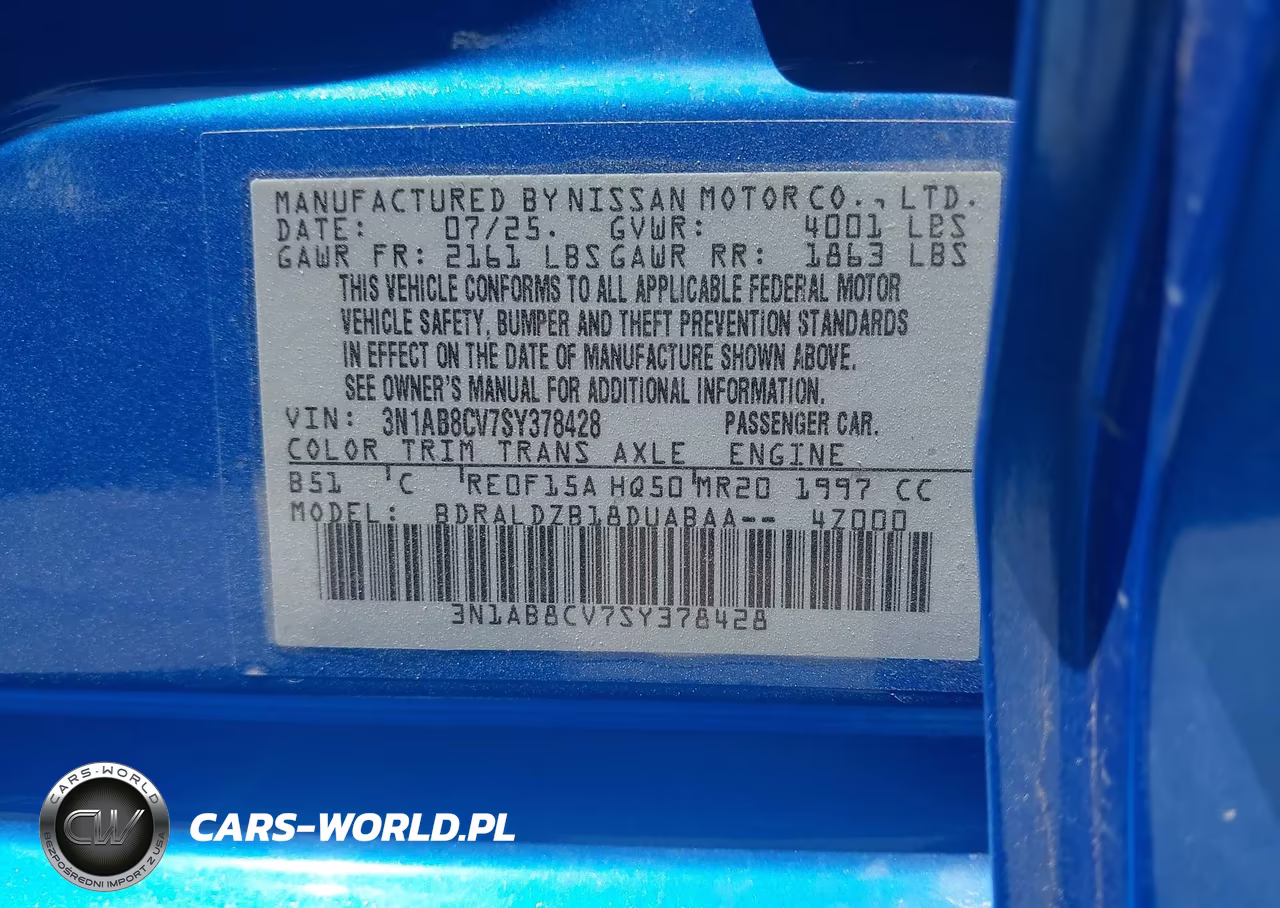 2025 Nissan Sentra Sv VIN:3N1AB8CV7SY378428 - 9