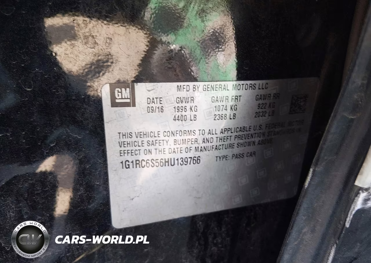 2017 Chevrolet Volt Lt VIN:1G1RC6S56HU139766 - 9