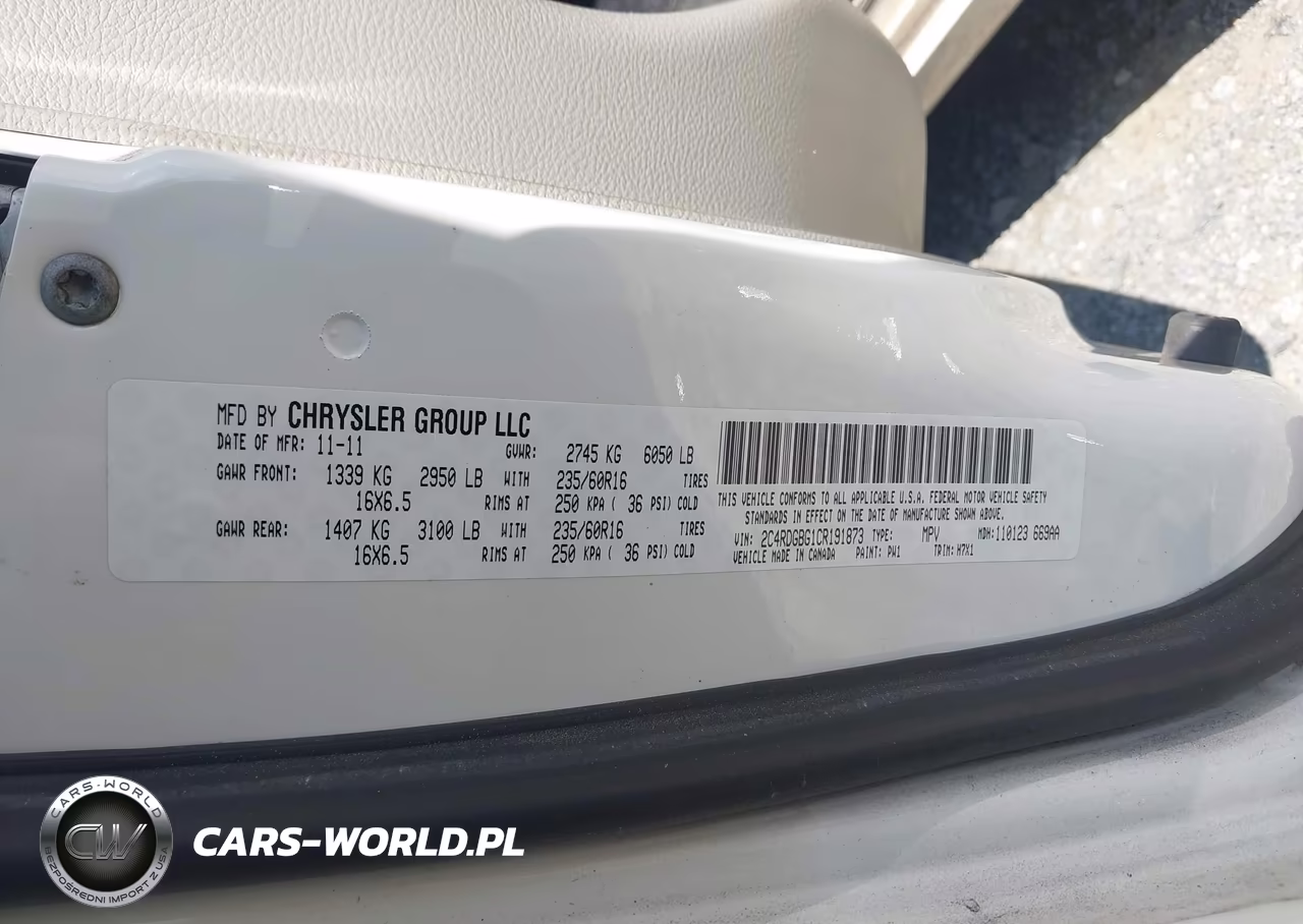2012 Dodge Grand Caravan Se-Avp VIN:2C4RDGBG1CR191873 - 9
