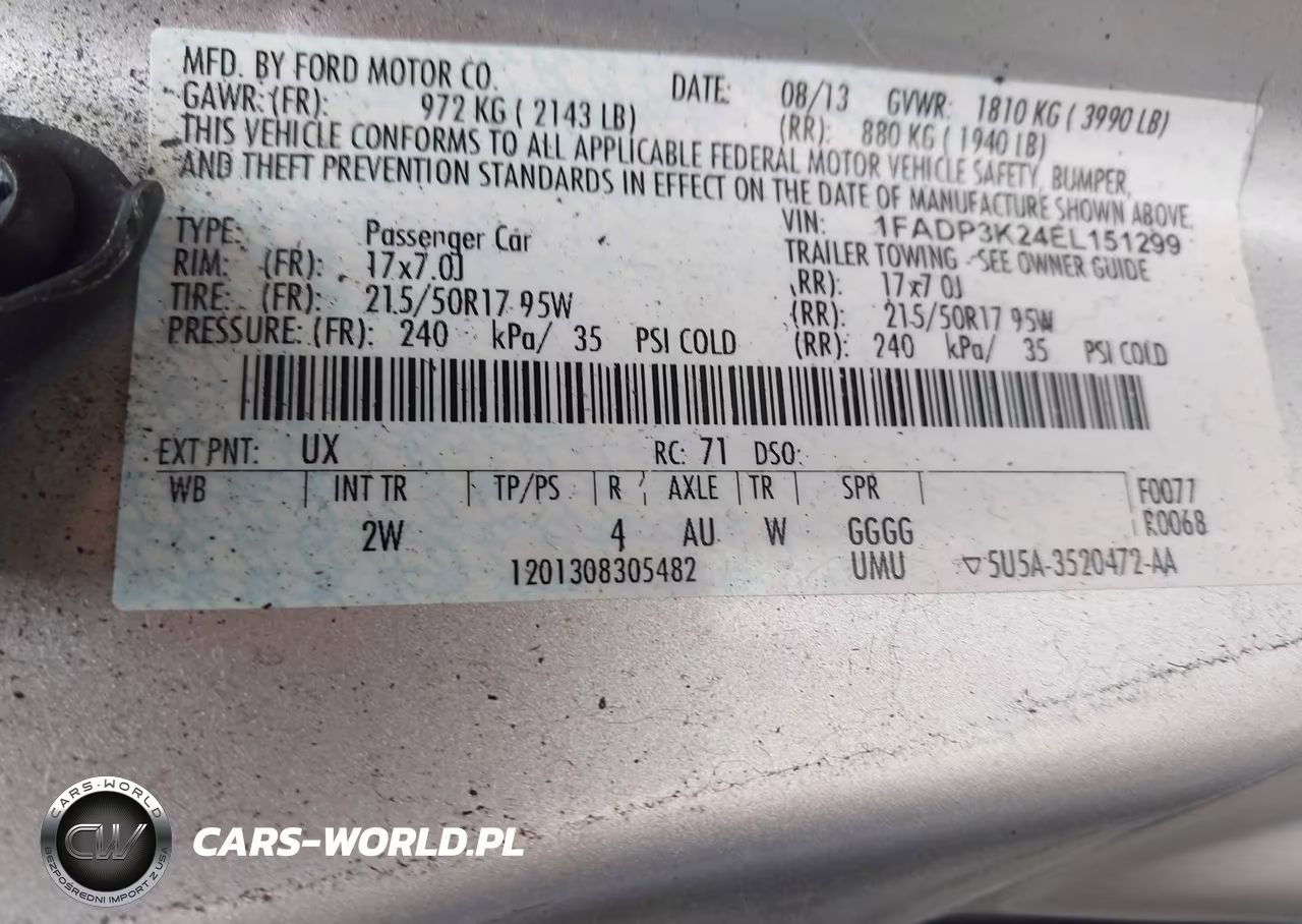 2014 Ford Focus Se VIN:1FADP3K24EL151299 - 9