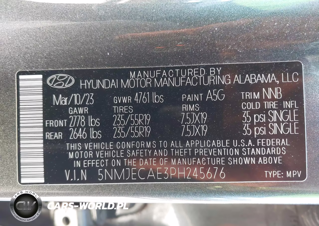 2023 Hyundai Tucson Limited VIN:5NMJECAE3PH245676 - 9