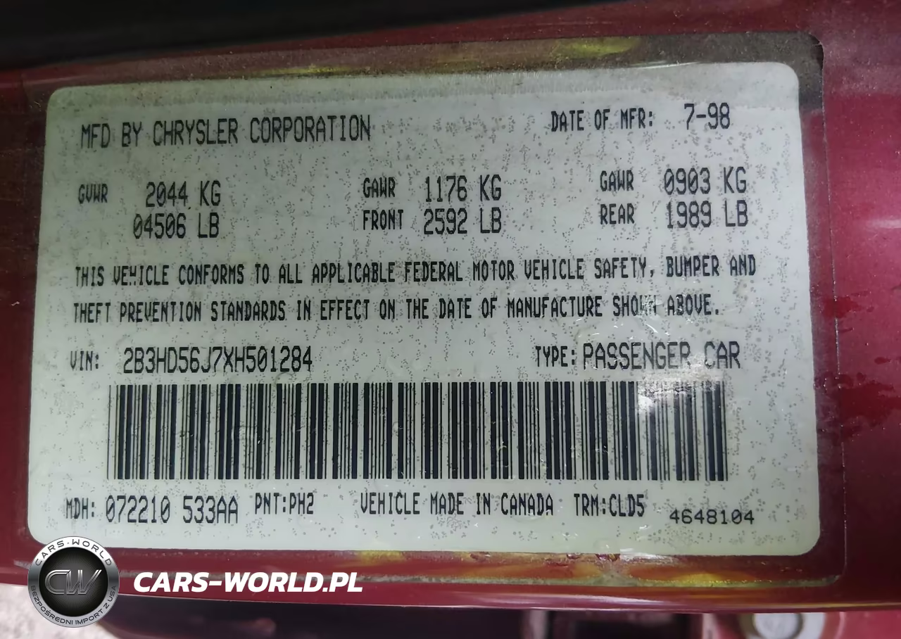 1999 Dodge Intrepid Es VIN:2B3HD56J7XH501284 - 9