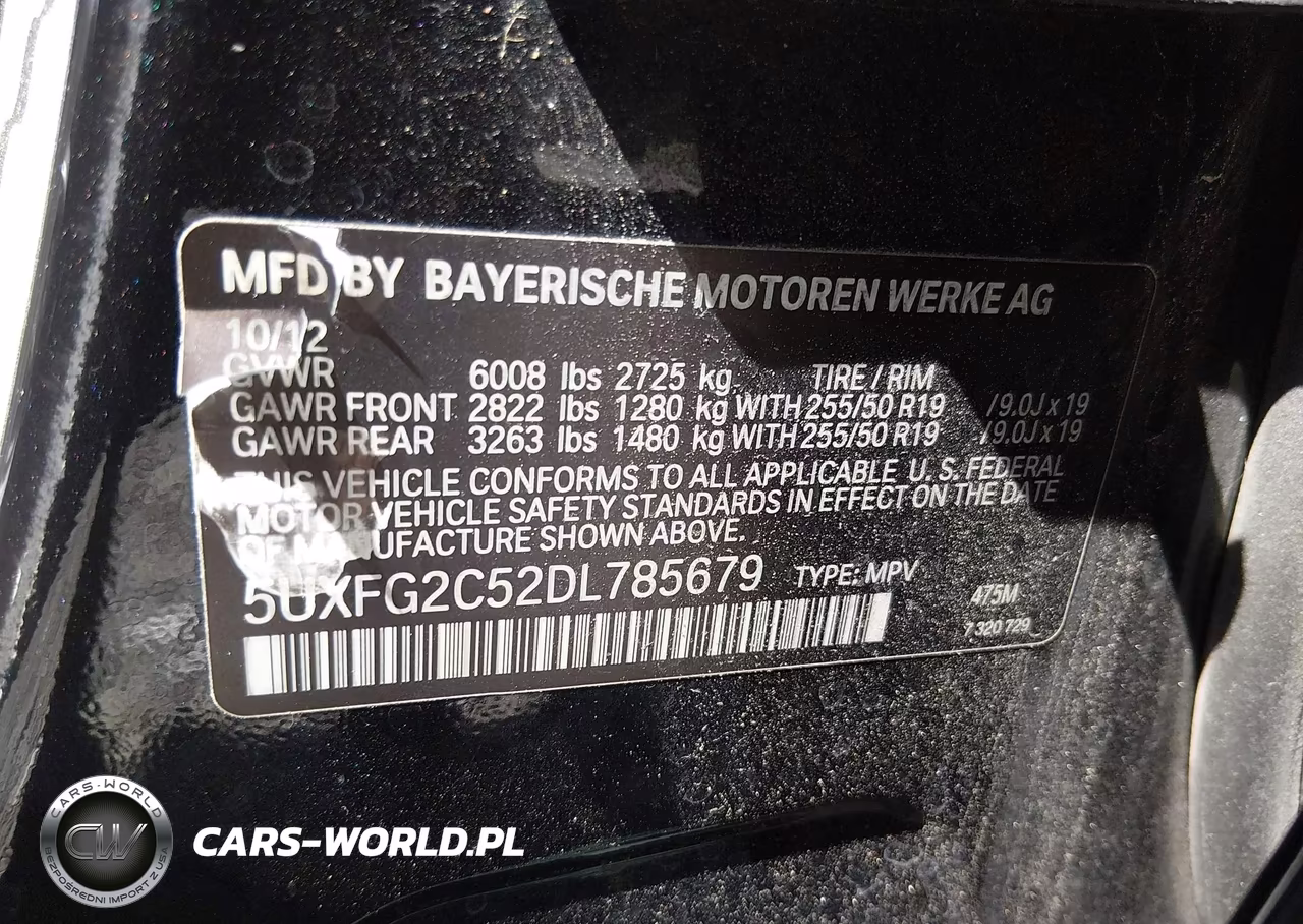 2013 BMW X6 xDrive35I VIN:5UXFG2C52DL785679 - 9