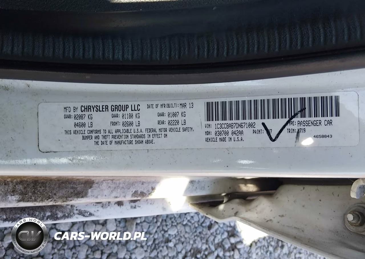 2013 Chrysler 200 Lx VIN:1C3CCBAB7DN671002 - 9
