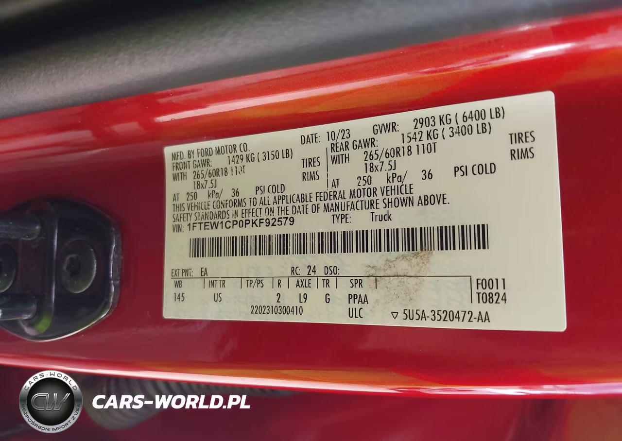 2023 Ford F-150 Xlt VIN:1FTEW1CP0PKF92579 - 9