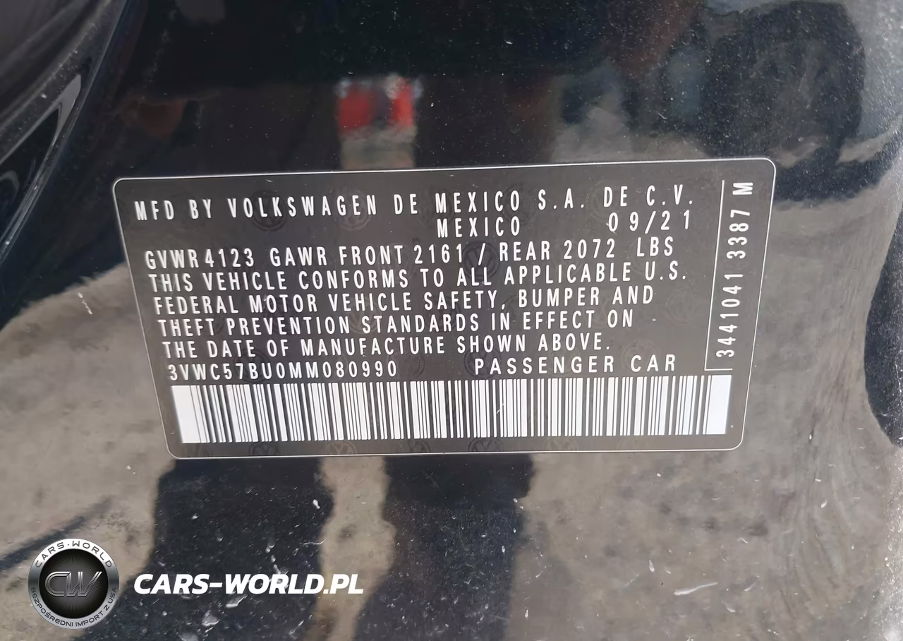 2021 Volkswagen Jetta 1.4T R-Line-1.4T S-1.4T Se VIN:3VWC57BU0MM080990 - 9