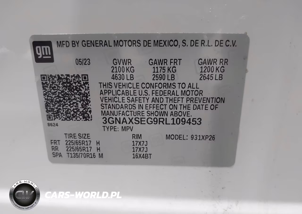 2024 Chevrolet Equinox Awd Ls VIN:3GNAXSEG9RL109453 - 9