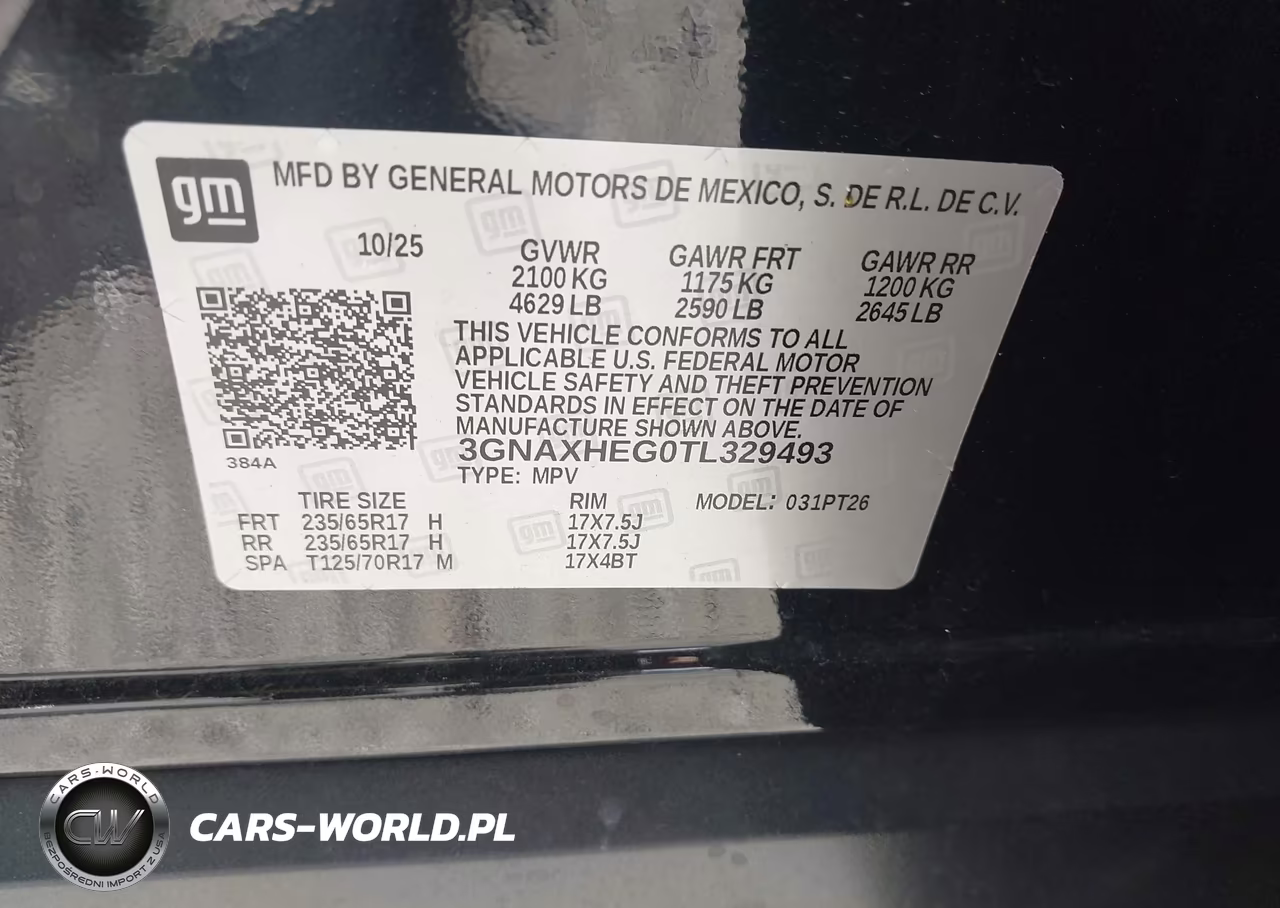 2026 Chevrolet Equinox Fwd Lt VIN:3GNAXHEG0TL329493 - 9