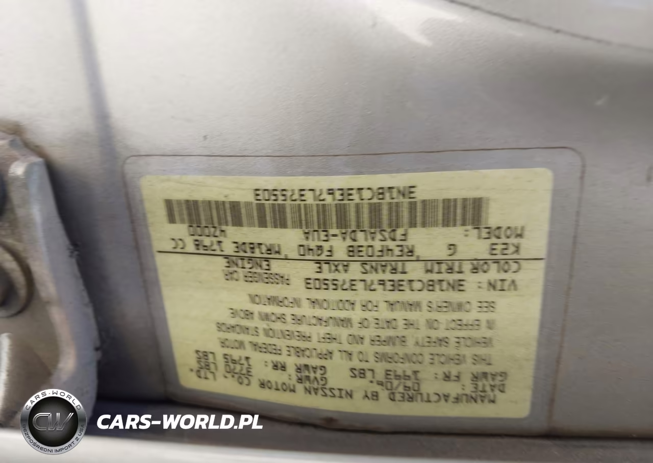 2007 Nissan Versa 1.8S VIN:3N1BC13E67L375503 - 9