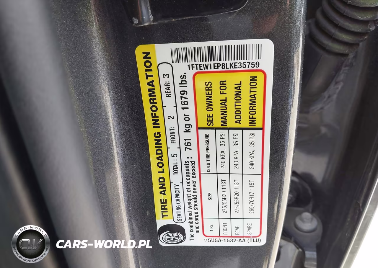 2020 Ford F-150 Xl VIN:1FTEW1EP8LKE35759 - 9