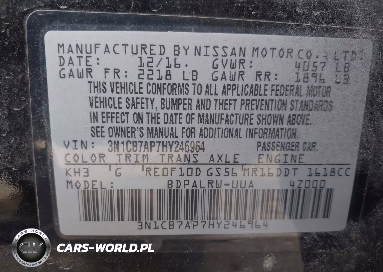 2017 Nissan Sentra Sr Turbo VIN:3N1CB7AP7HY246964 - 9
