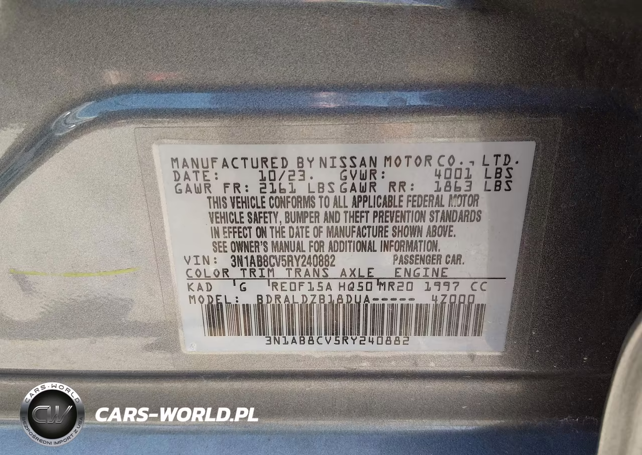 2024 Nissan Sentra Sv Xtronic Cvt VIN:3N1AB8CV5RY240882 - 9