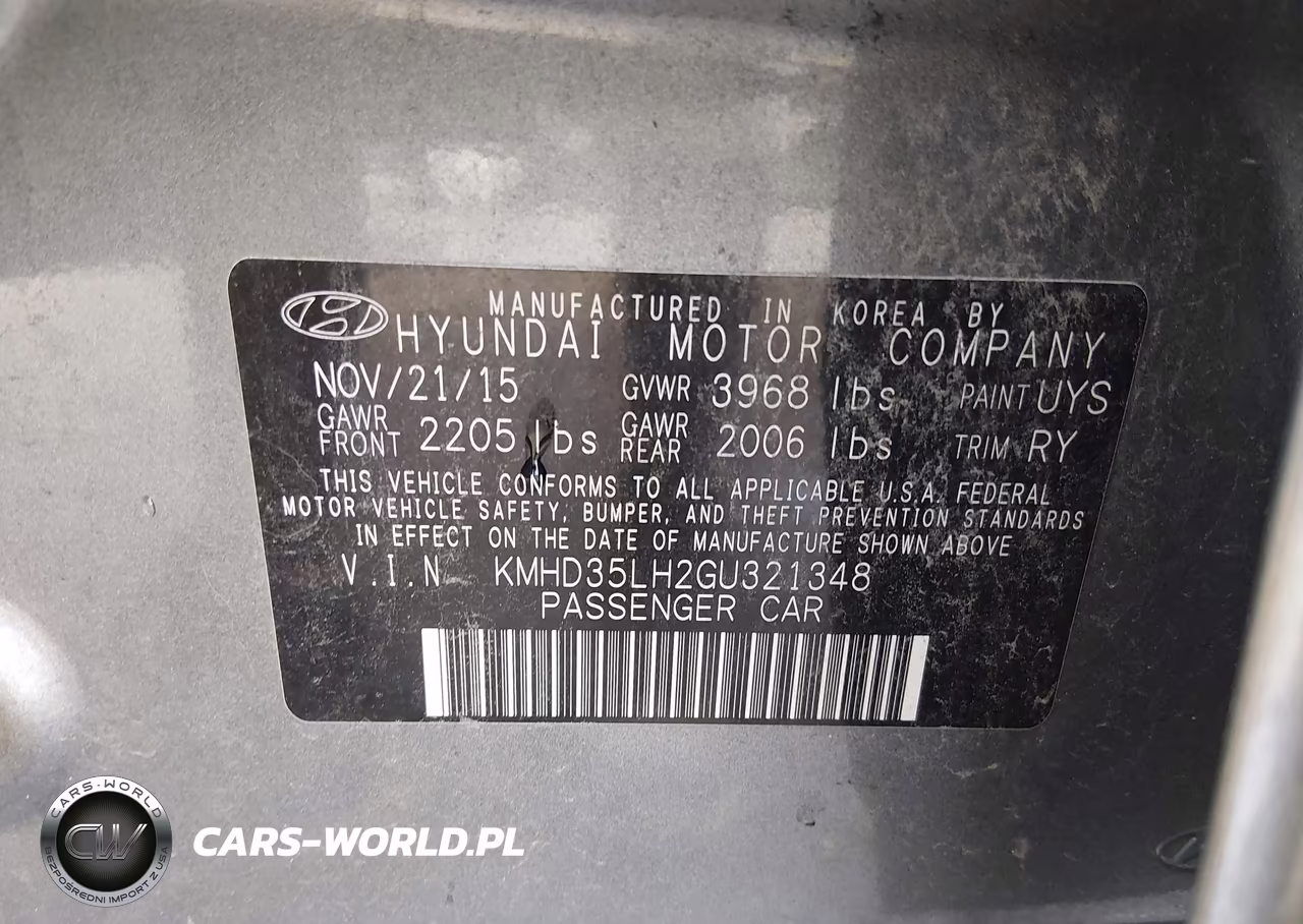 2016 Hyundai Elantra Gt VIN:KMHD35LH2GU321348 - 9