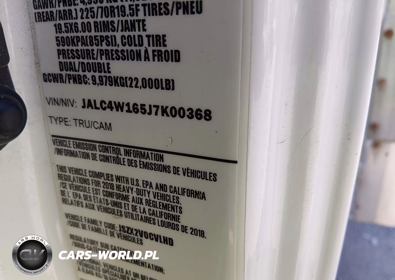 2018 Isuzu Npr Xd VIN:JALC4W165J7K00368 - 8
