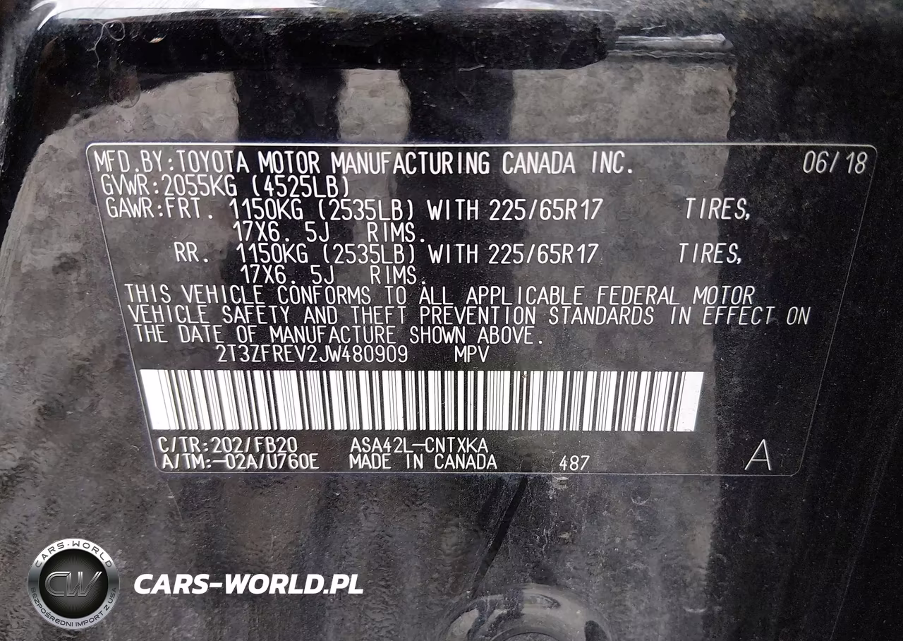 2018 Toyota Rav4 Le VIN:2T3ZFREV2JW480909 - 9