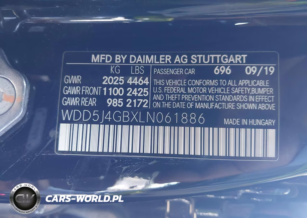 2020 Mercedes-Benz Cla 250 VIN:WDD5J4GBXLN061886 - 9