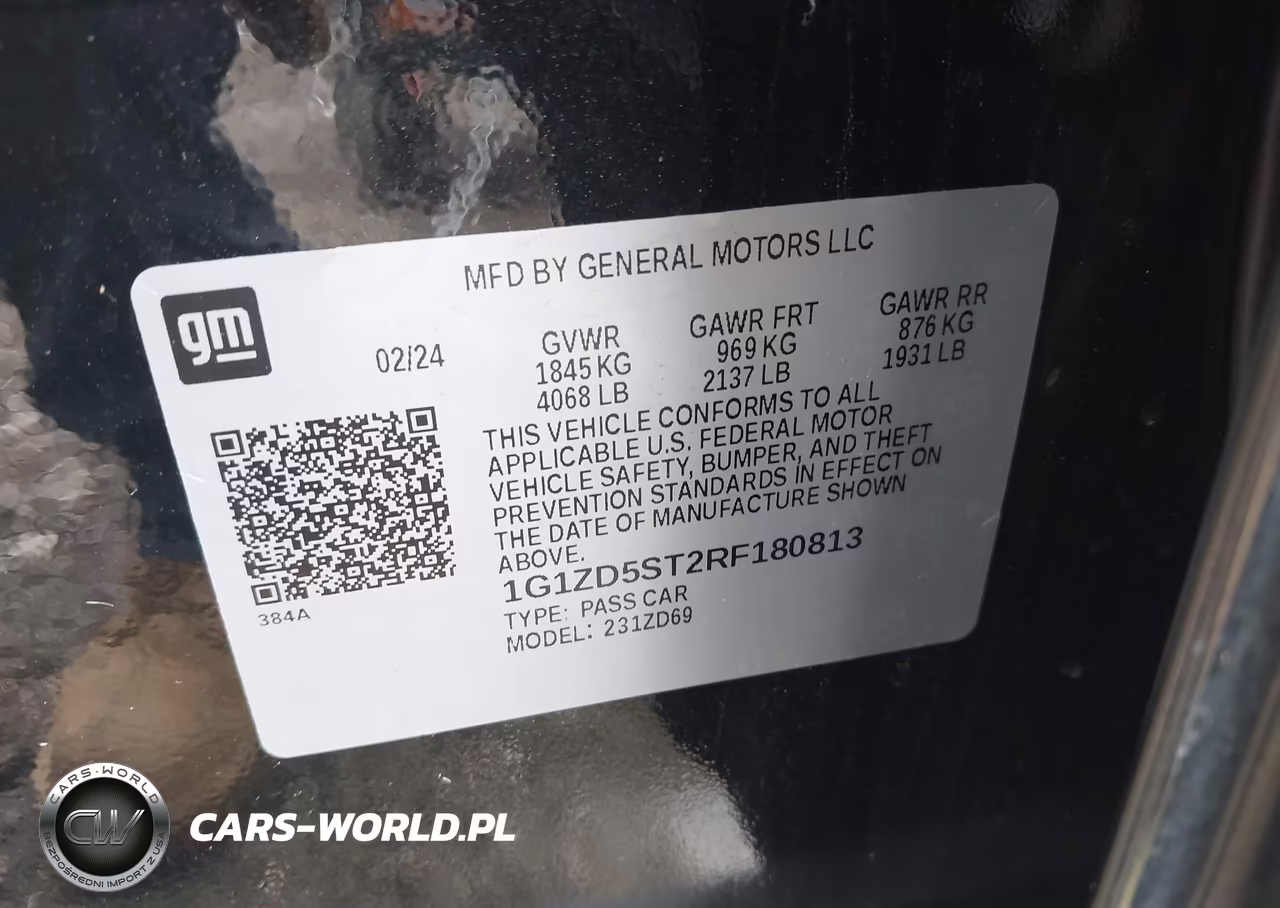 2024 Chevrolet Malibu Fwd 1Lt VIN:1G1ZD5ST2RF180813 - 9