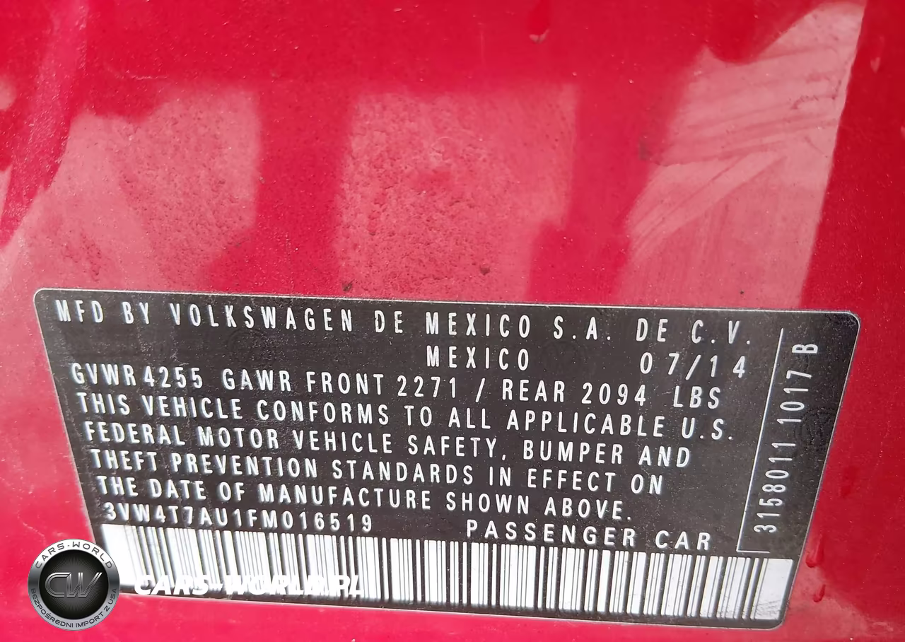 2015 Volkswagen Golf Gti 2.0T Se 4-Door VIN:3VW4T7AU1FM016519 - 9