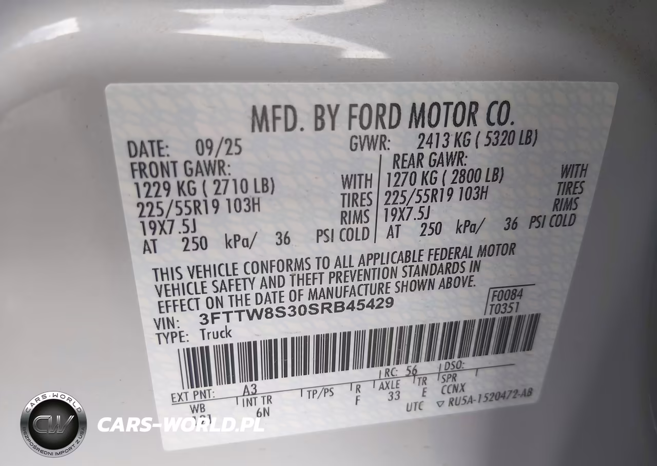 2025 Ford Maverick Lariat VIN:3FTTW8S30SRB45429 - 9