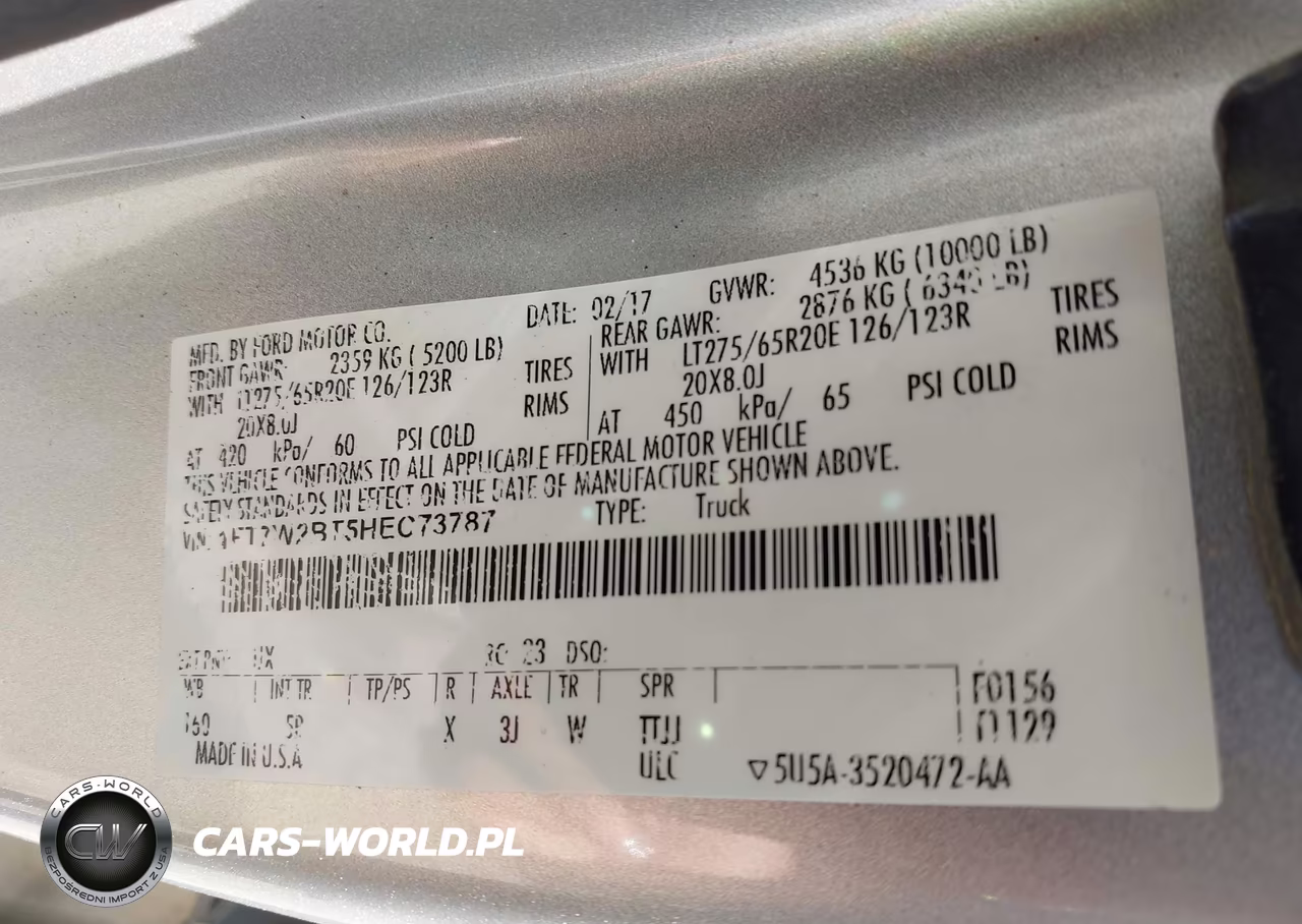 2017 Ford F-250 Lariat VIN:1FT7W2BT5HEC73787 - 9