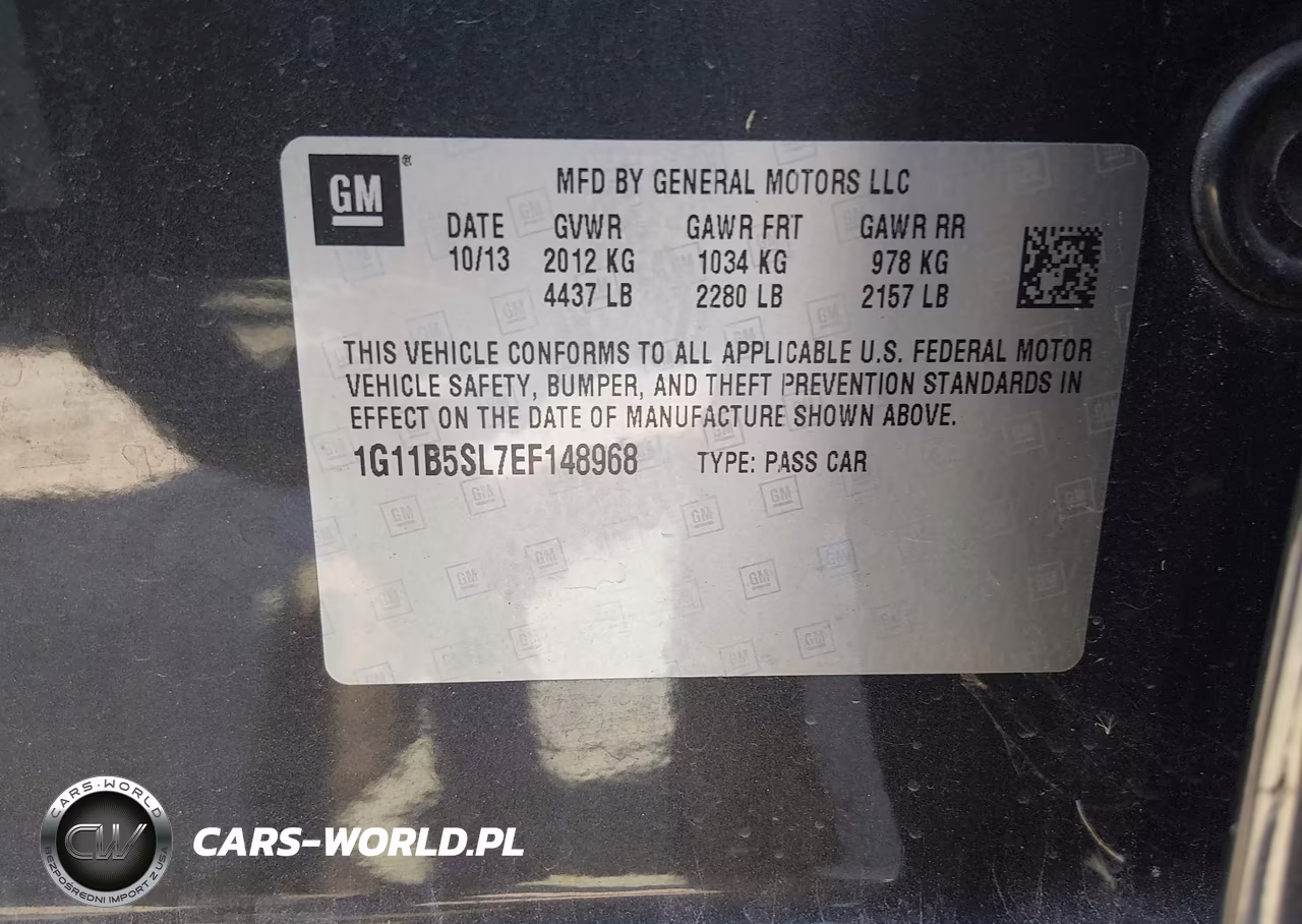2014 Chevrolet Malibu 1Ls VIN:1G11B5SL7EF148968 - 9