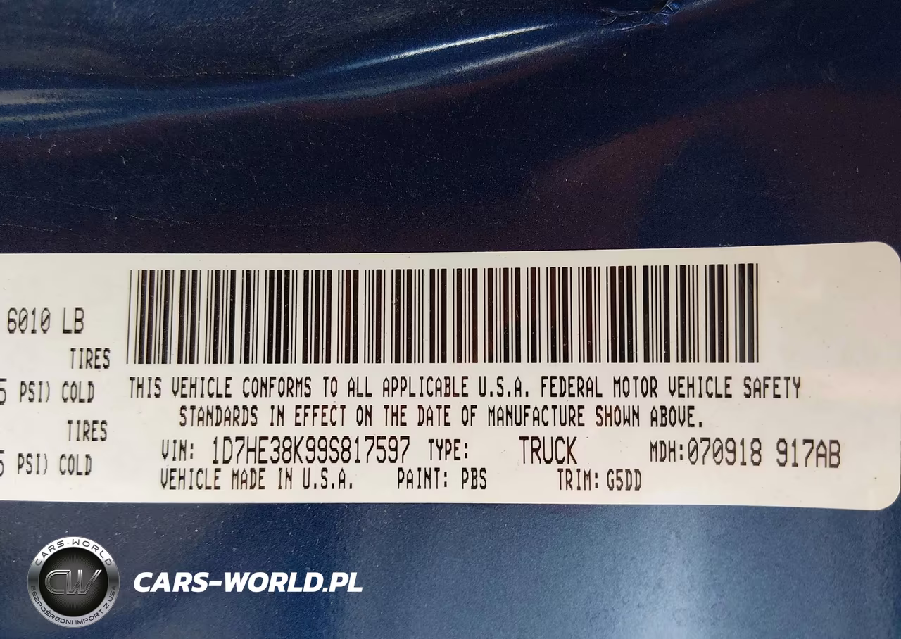 2009 Dodge Dakota Bighorn-Lonestar VIN:1D7HE38K99S817597 - 9